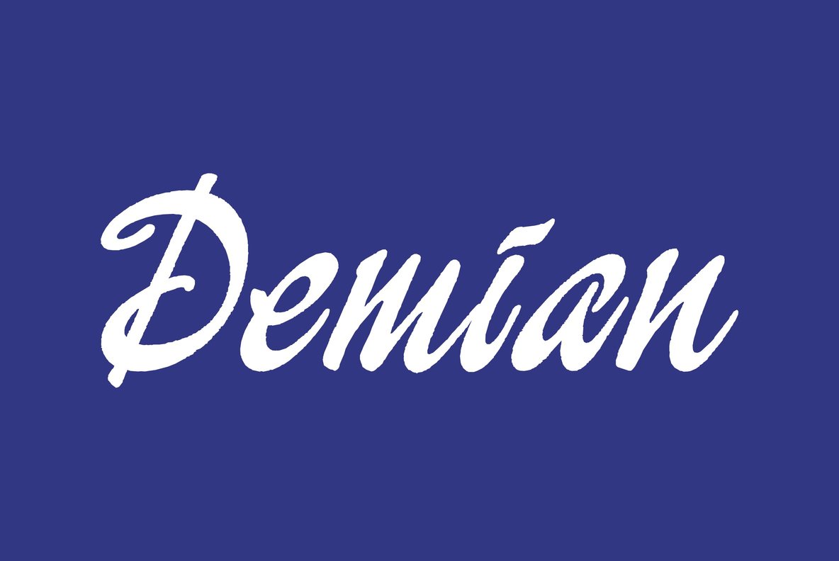 Przykładowa czcionka Demian #1