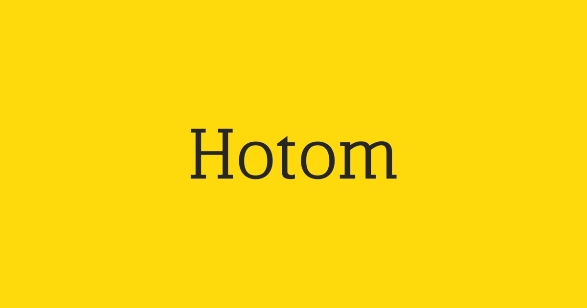 Przykładowa czcionka HoTom #1