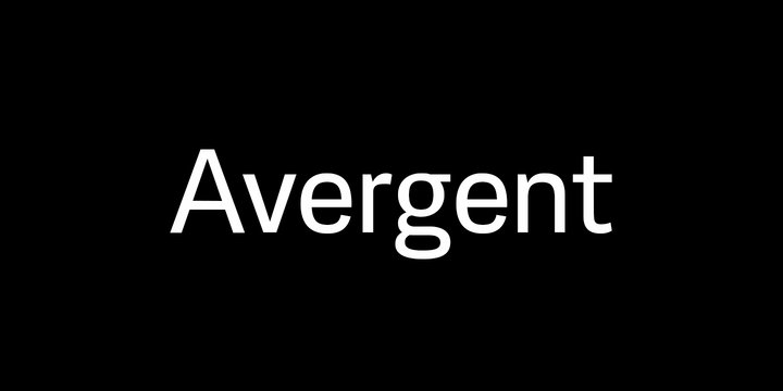 Przykładowa czcionka Avergent #1