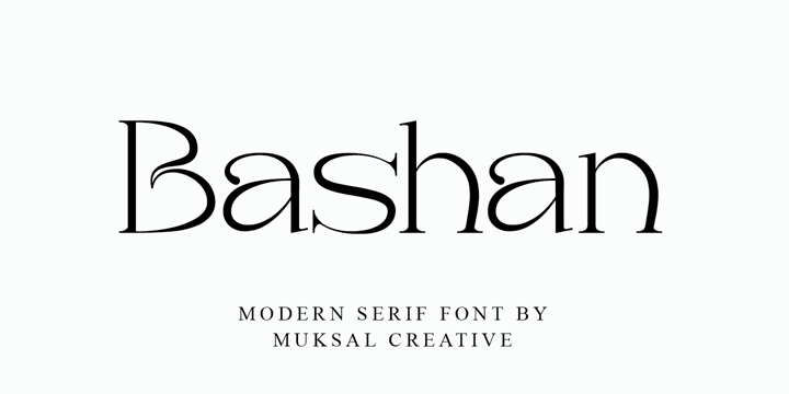 Przykładowa czcionka Bashan #1