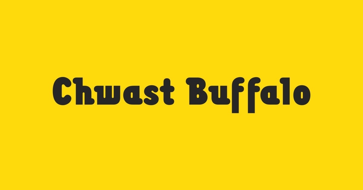 Przykładowa czcionka Chwast Buffalo #1