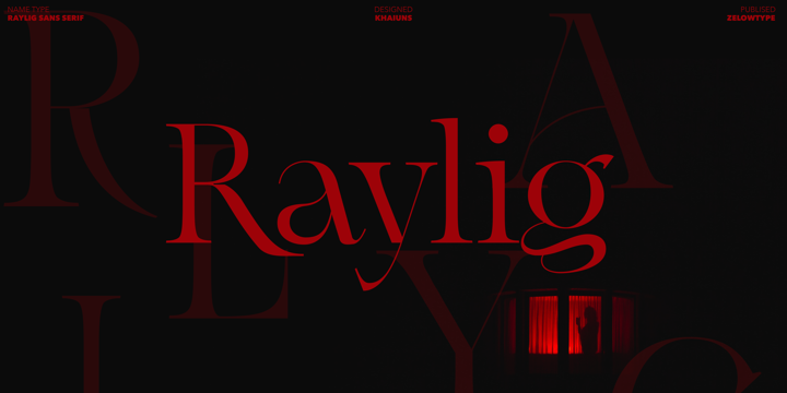 Przykładowa czcionka Raylig #1