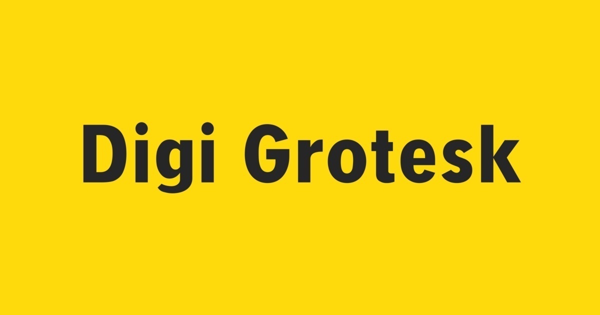 Czcionka Digi Grotesk