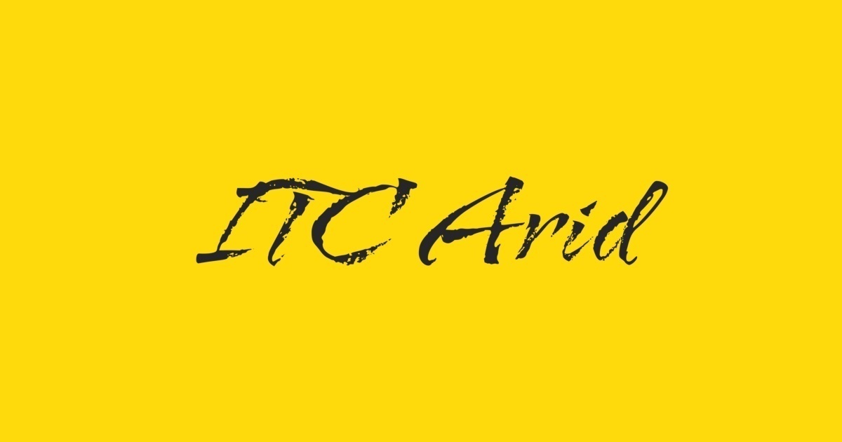 Przykładowa czcionka Arid ITC #1