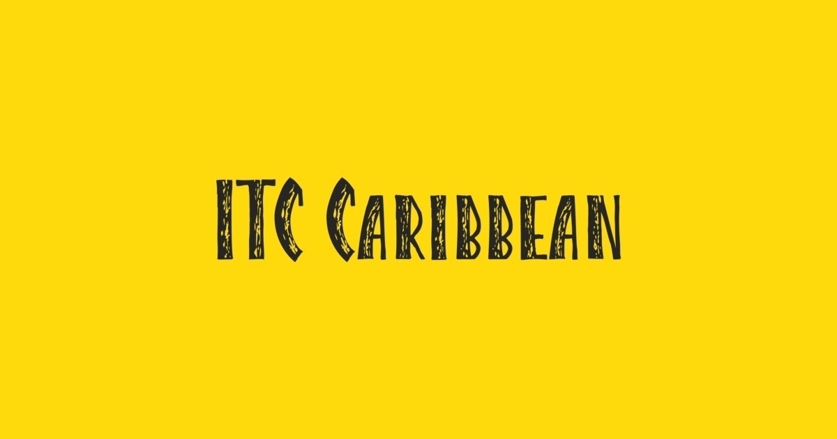 Przykładowa czcionka Caribbean ITC #1