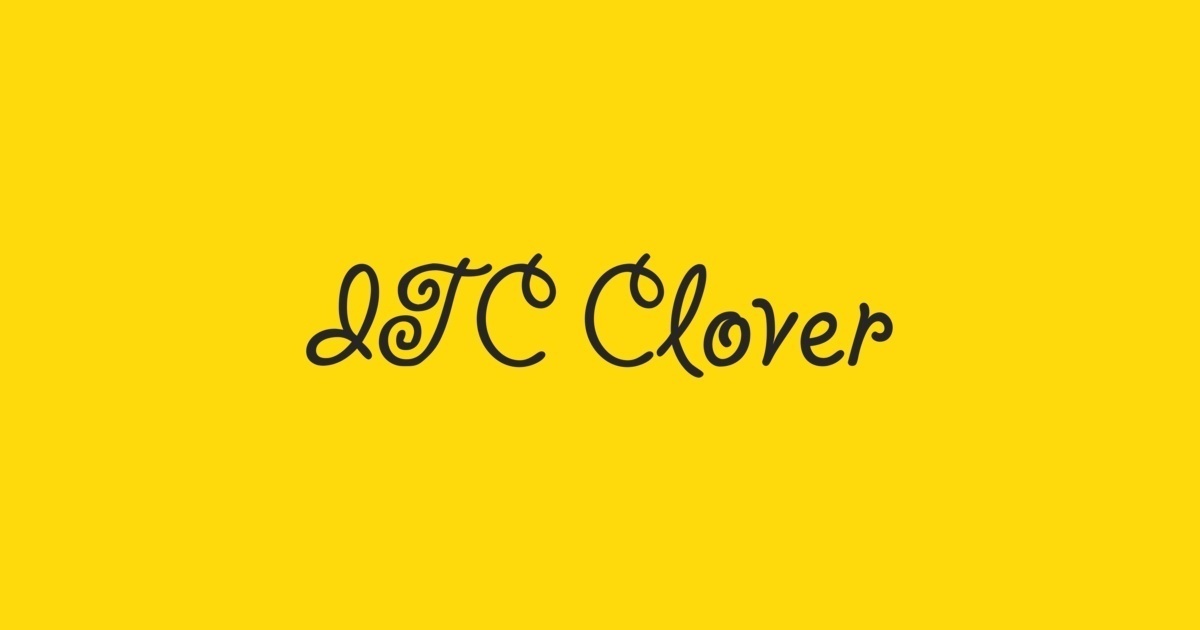 Przykładowa czcionka Clover ITC #1