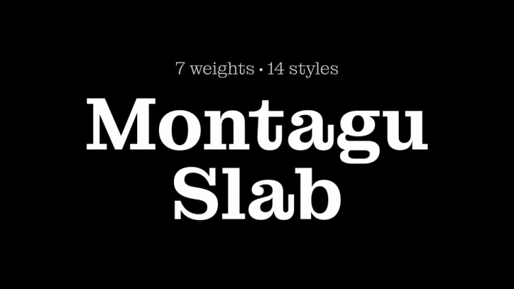 Przykładowa czcionka Montagu Slab #1