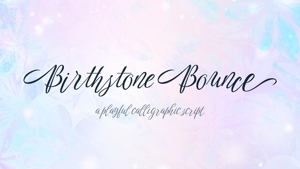 Przykładowa czcionka Birthstone Bounce #1