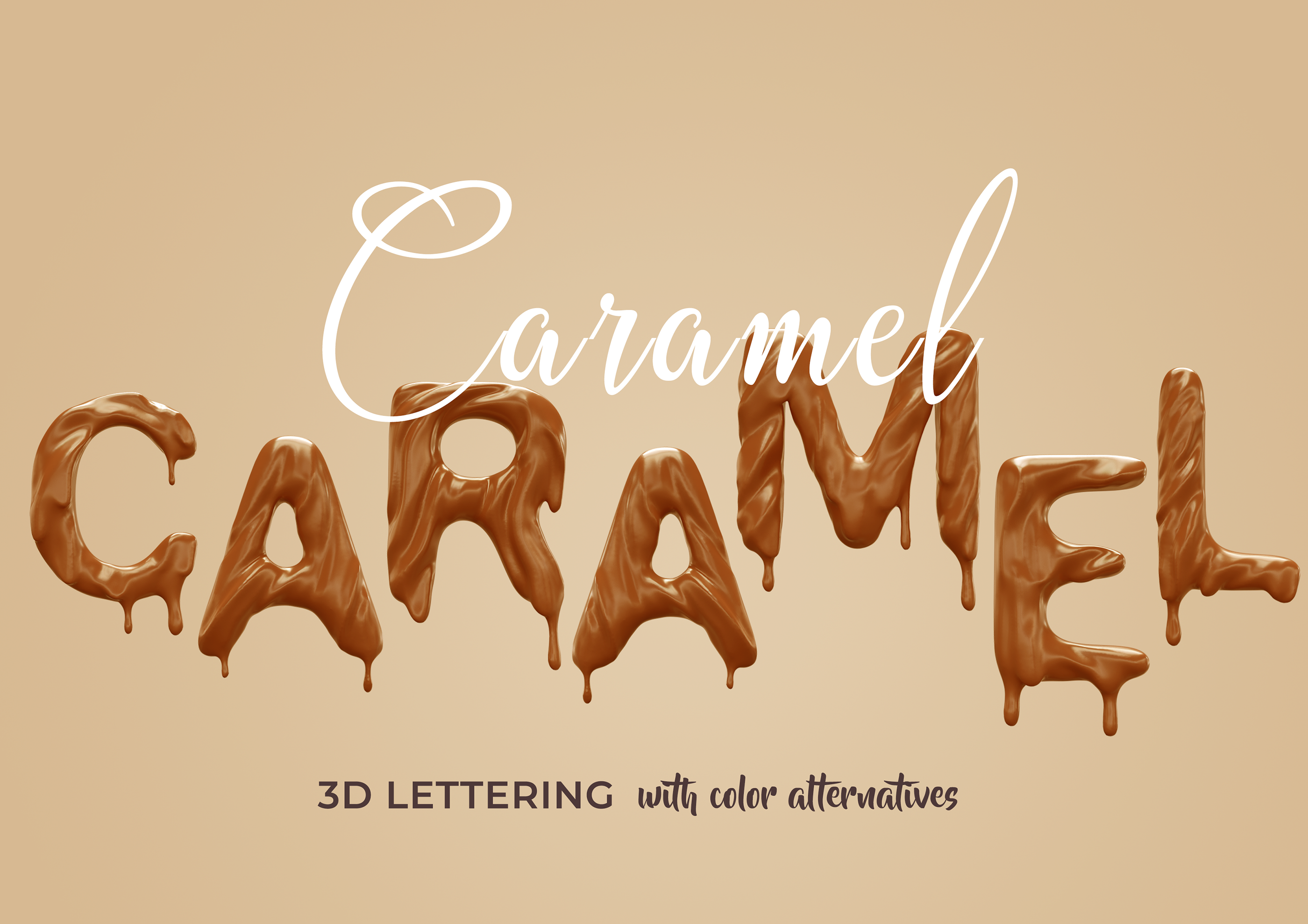 Przykładowa czcionka Caramel #1
