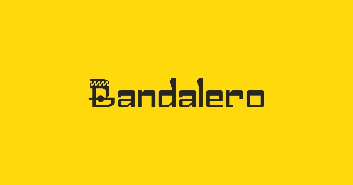 Przykładowa czcionka Bandalero #1