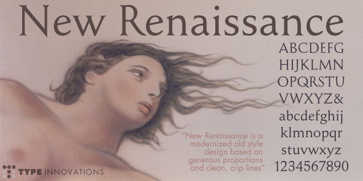 Przykładowa czcionka New Renaissance #1