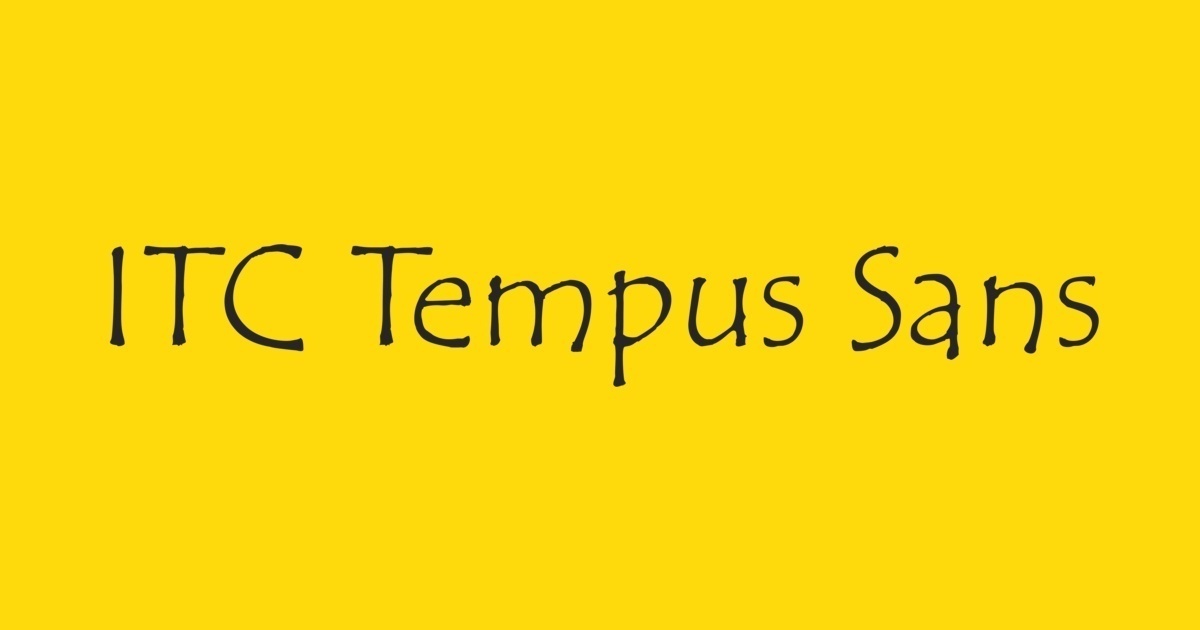 Przykładowa czcionka Tempus ITC #1