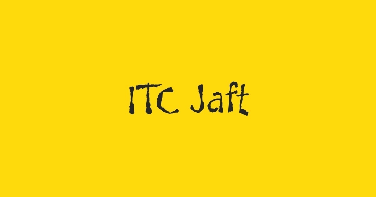 Przykładowa czcionka Jaft ITC #1
