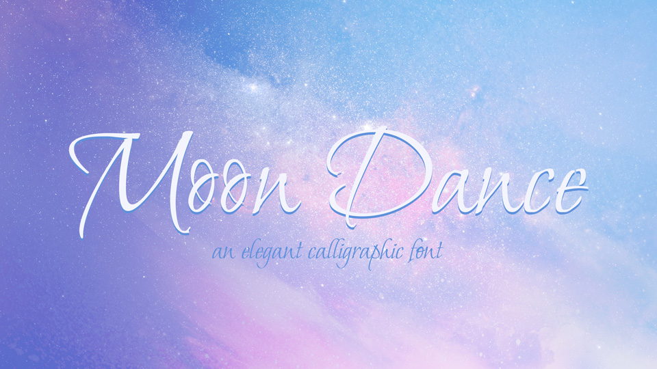 Przykładowa czcionka Moon Dance #1