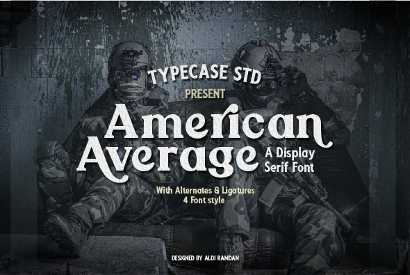 Przykładowa czcionka American Average #1