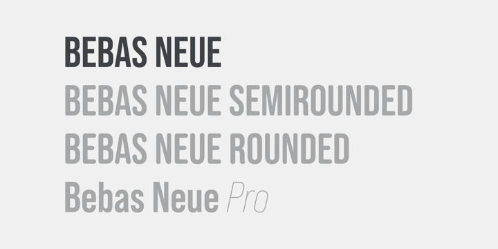 Przykładowa czcionka Bebas Neue SemiRounded #1