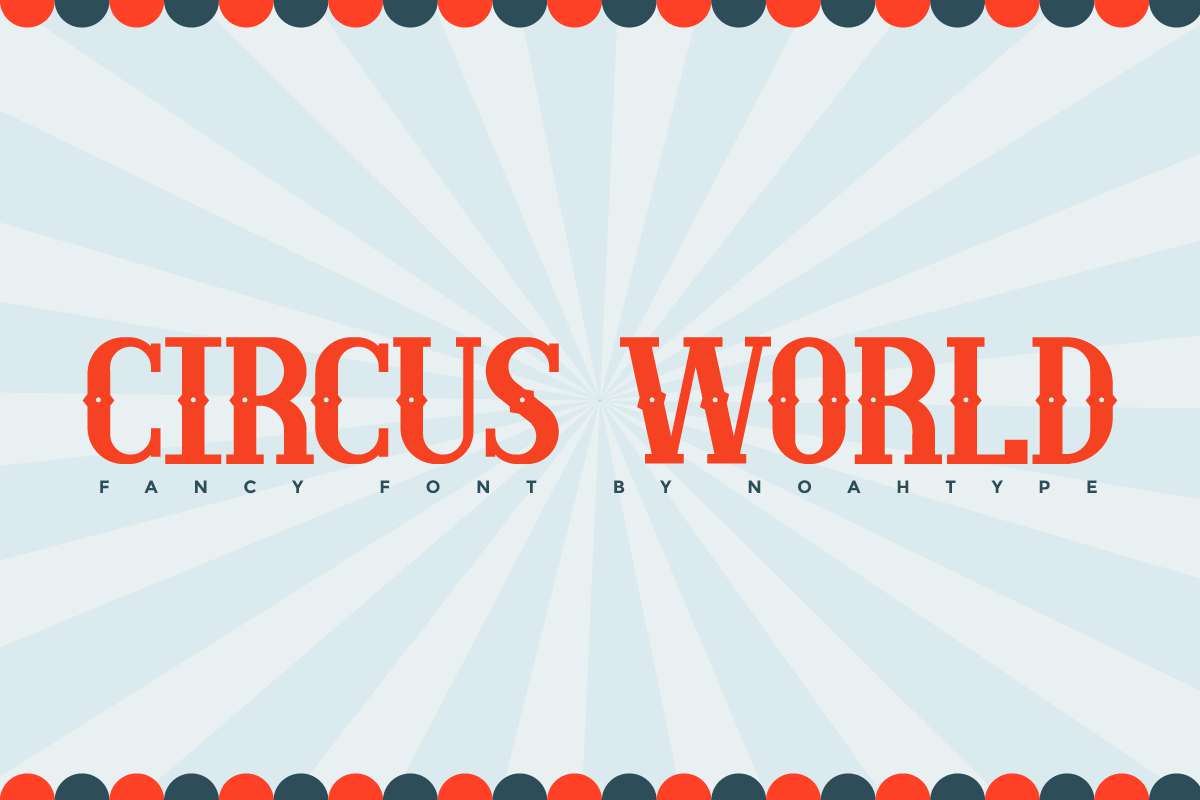 Przykładowa czcionka Circus World #1