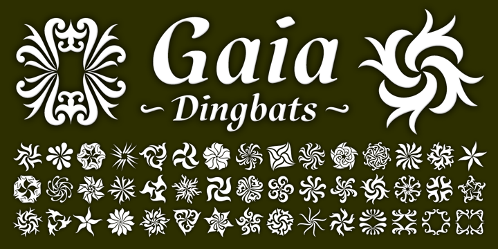 Przykładowa czcionka Gaia #1