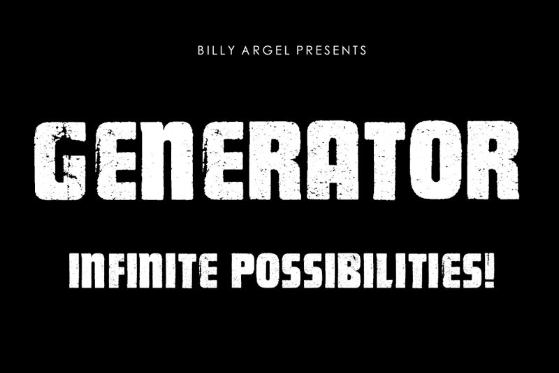 Przykładowa czcionka Generator #1