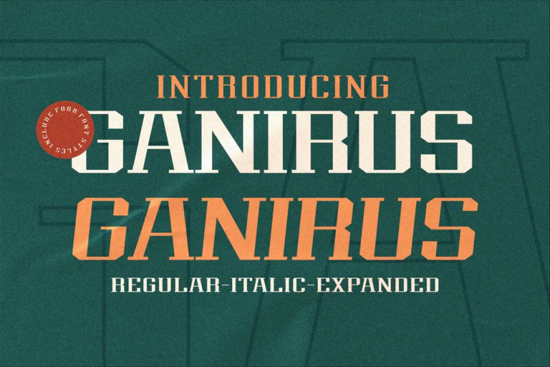 Przykładowa czcionka Ganirus #1