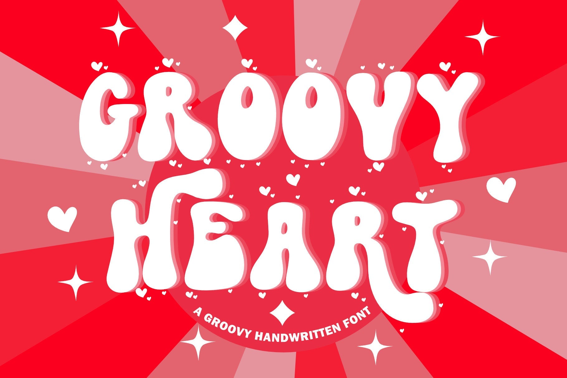 Przykładowa czcionka Groovy Heart #1