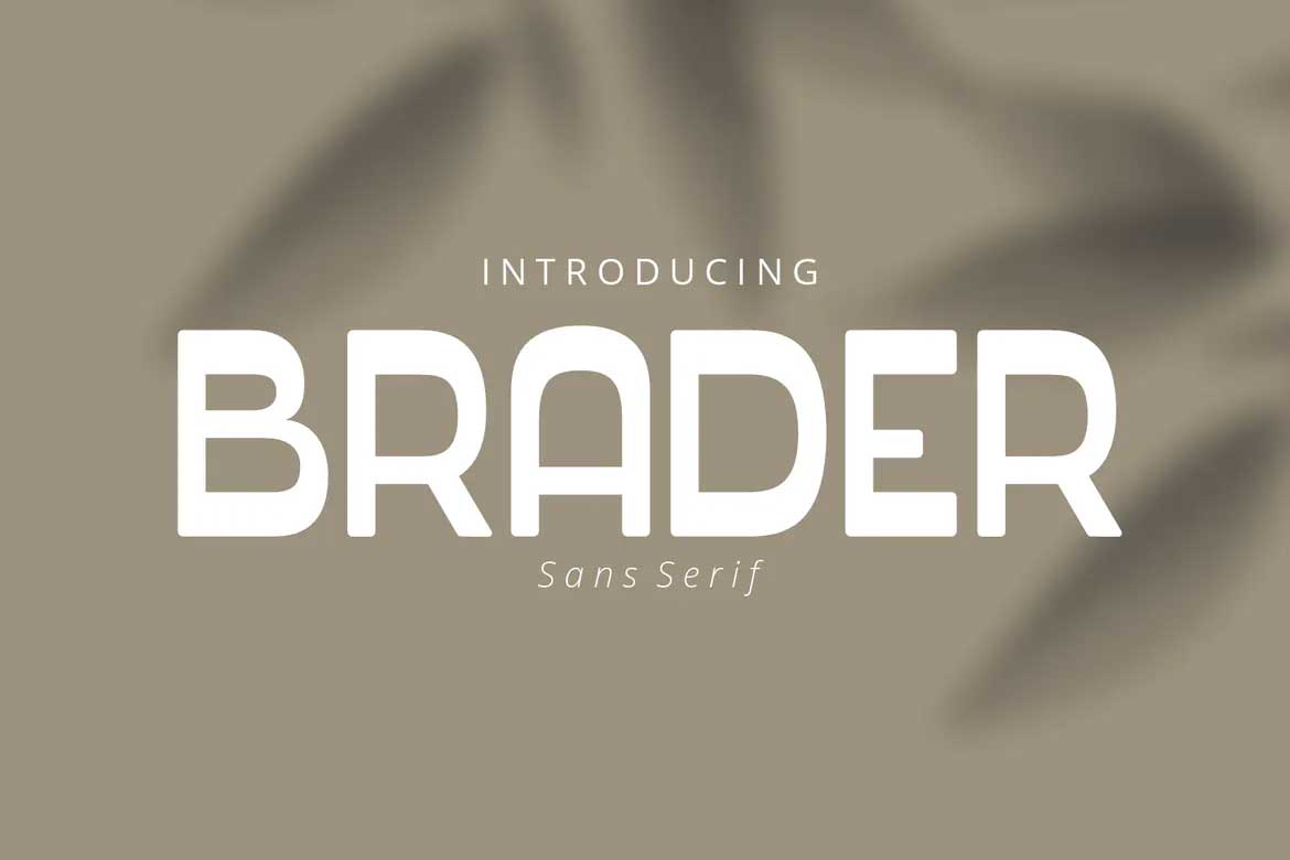 Przykładowa czcionka Brader #1