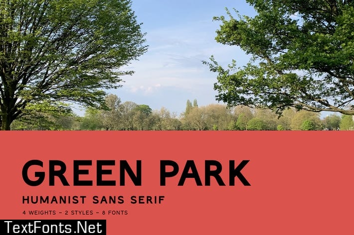 Przykładowa czcionka Green Park #1