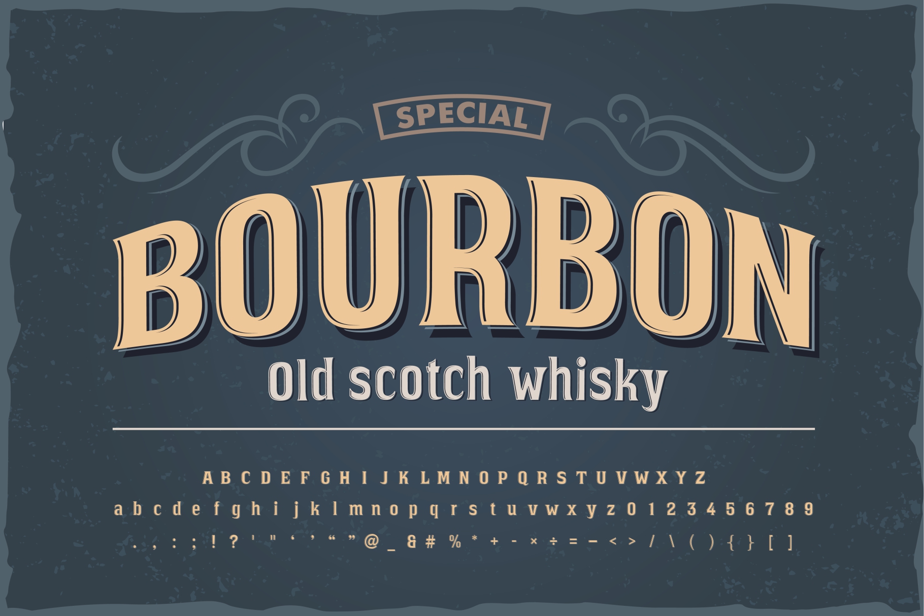 Przykładowa czcionka Bourbon #1