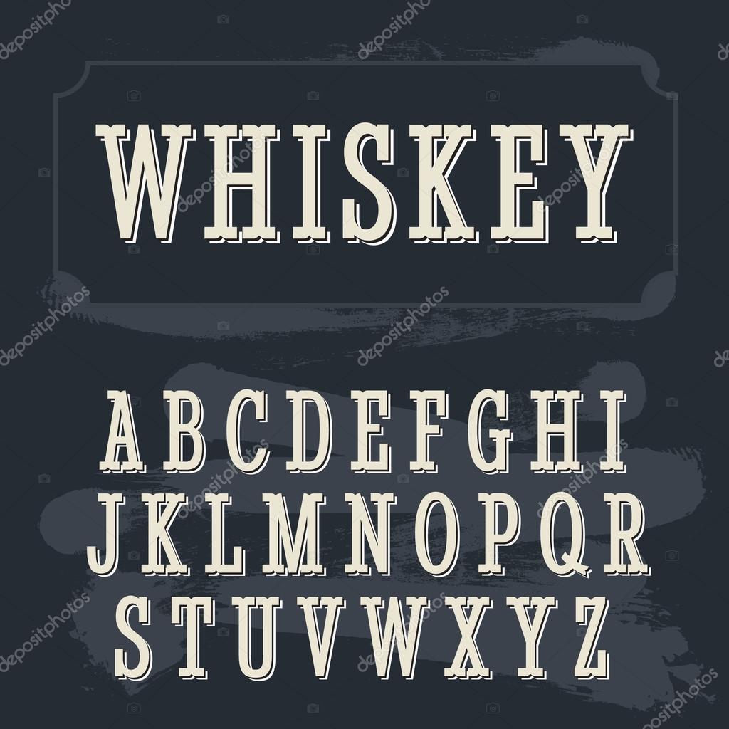 Przykładowa czcionka Old Whisky #1