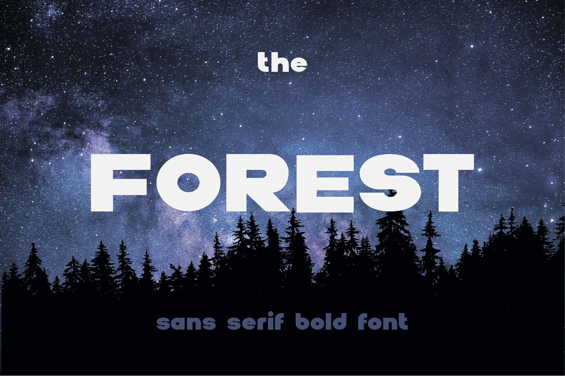 Przykładowa czcionka Forest #1