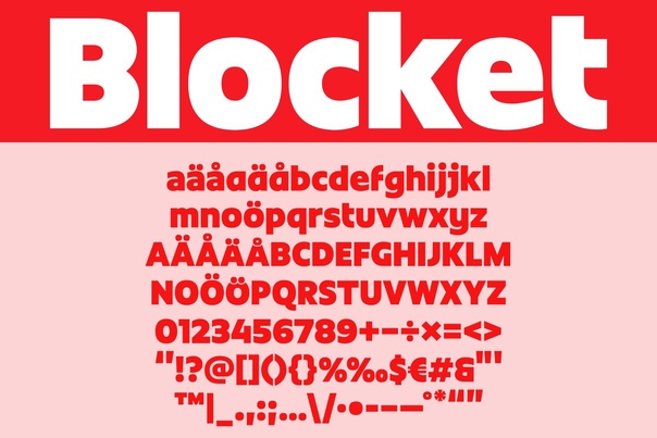 Przykładowa czcionka Blocket Sans #1