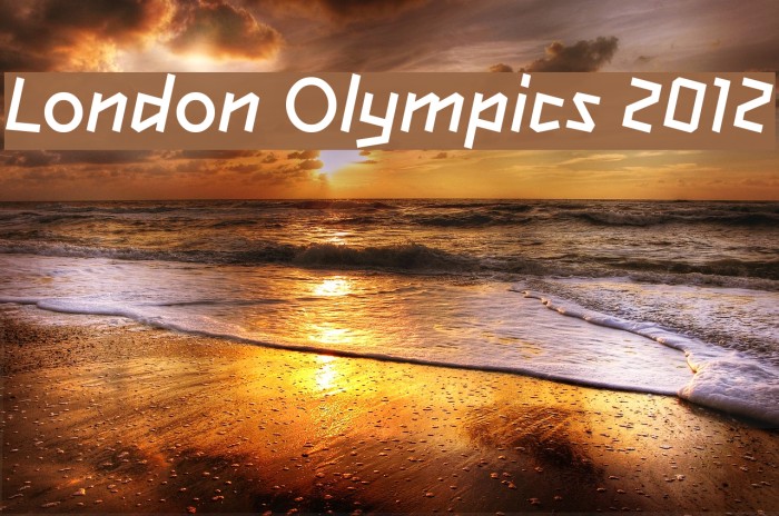 Przykładowa czcionka London Olympics 2012 #1