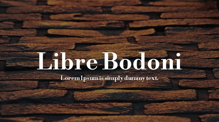 Przykładowa czcionka Libre Bodoni #1