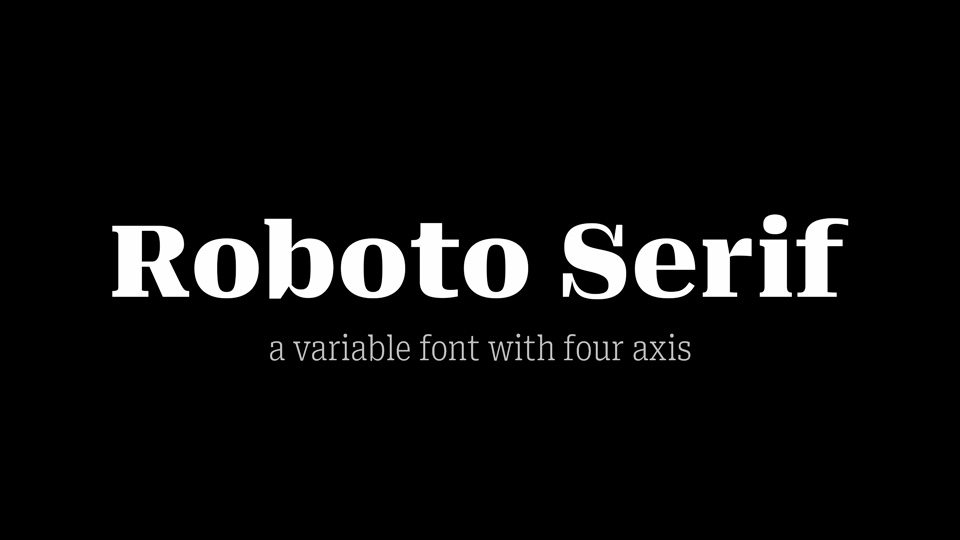 Przykładowa czcionka Roboto Serif #1