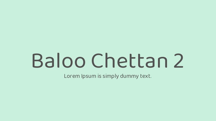 Przykładowa czcionka Baloo Chettan 2 #1