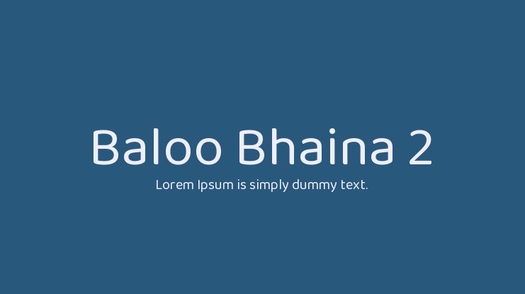 Przykładowa czcionka Baloo Bhaina 2 #1