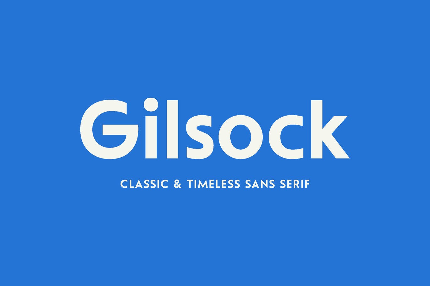 Przykładowa czcionka Gilsock #1