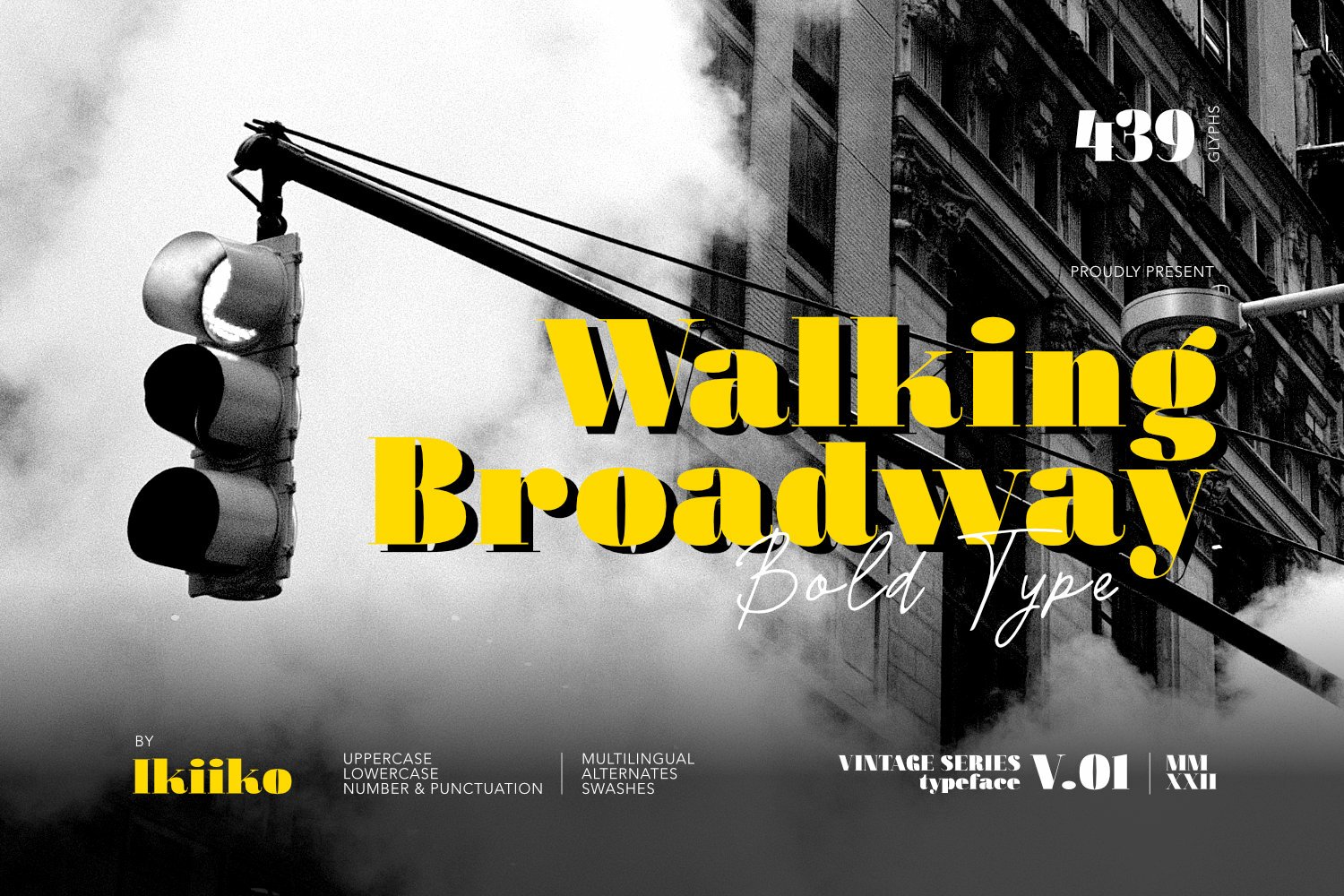 Przykładowa czcionka Walking Broadway #1
