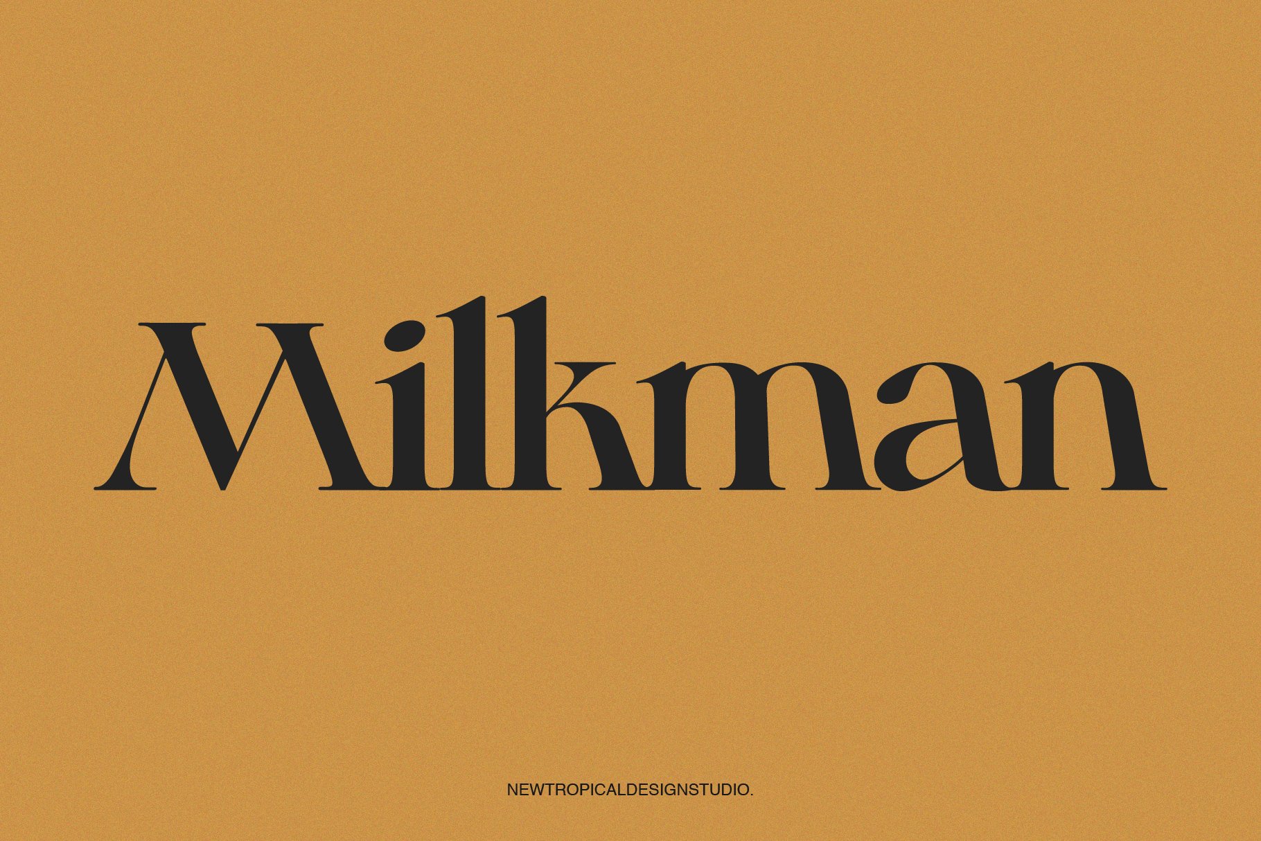 Przykładowa czcionka Milkman #1