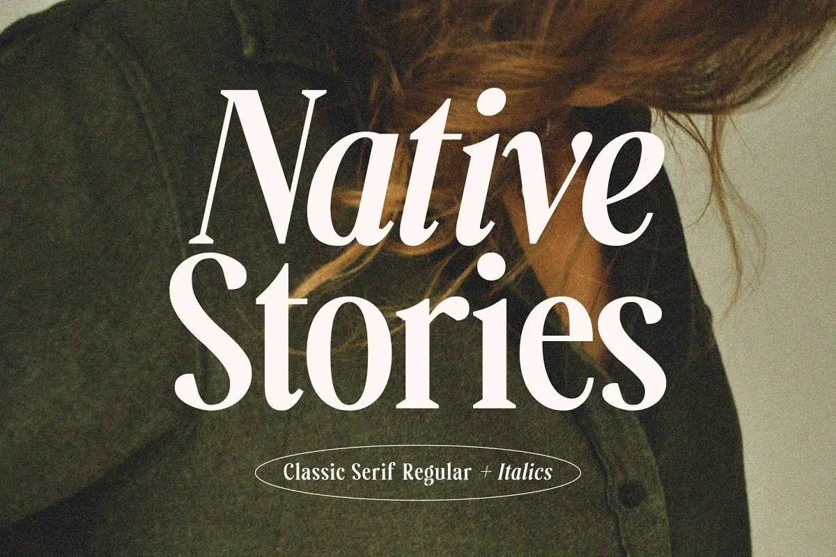 Przykładowa czcionka Native Stories #1