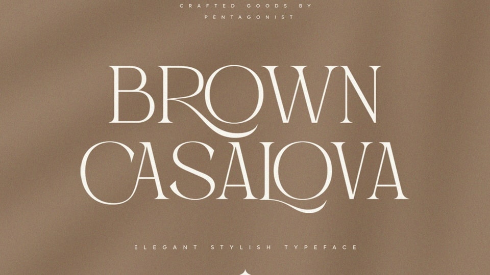 Przykładowa czcionka Brown Casalova #1