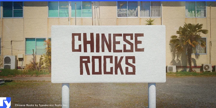 Przykładowa czcionka Chinese Rocks #1