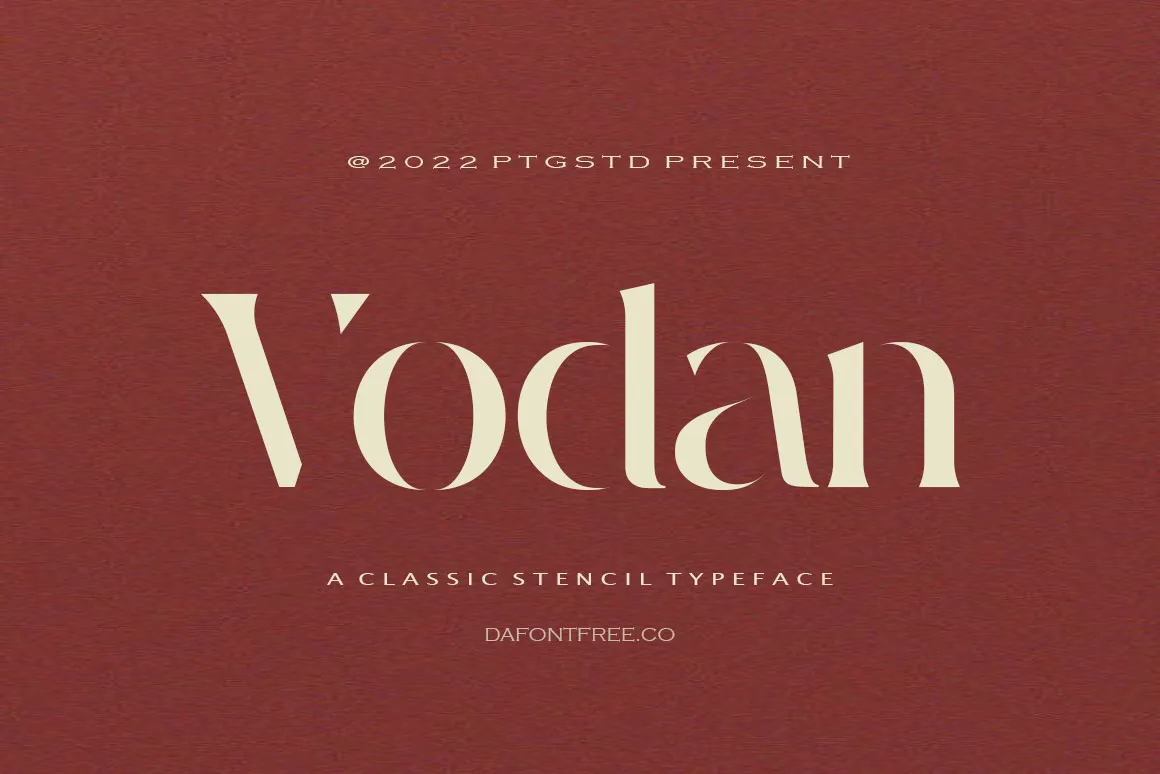 Przykładowa czcionka Vodan #1