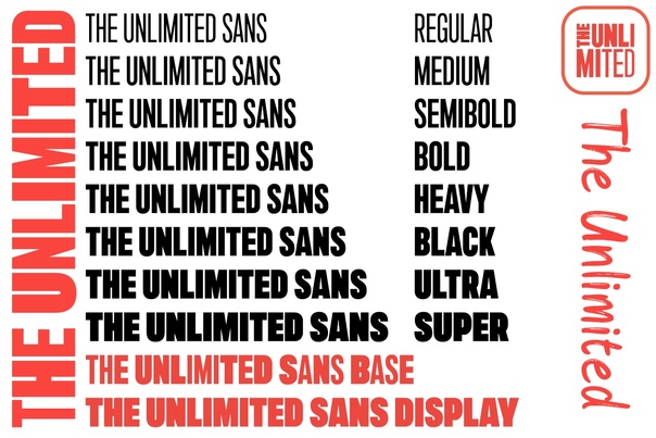 Przykładowa czcionka The Unlimited Sans #1