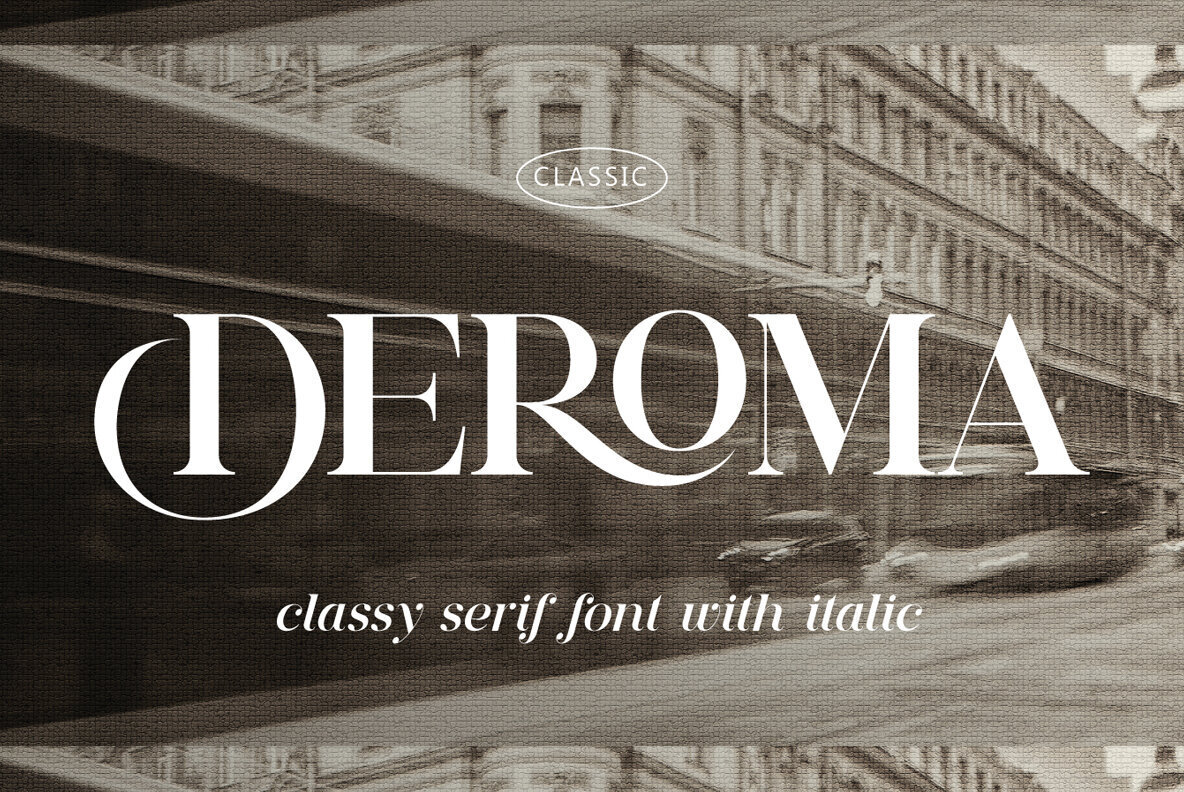 Przykładowa czcionka Deroma Serif #1