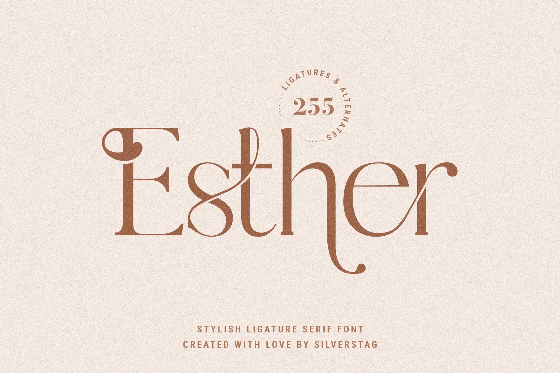 Przykładowa czcionka Esther #1