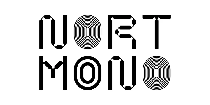 Przykładowa czcionka Nort Mono #1