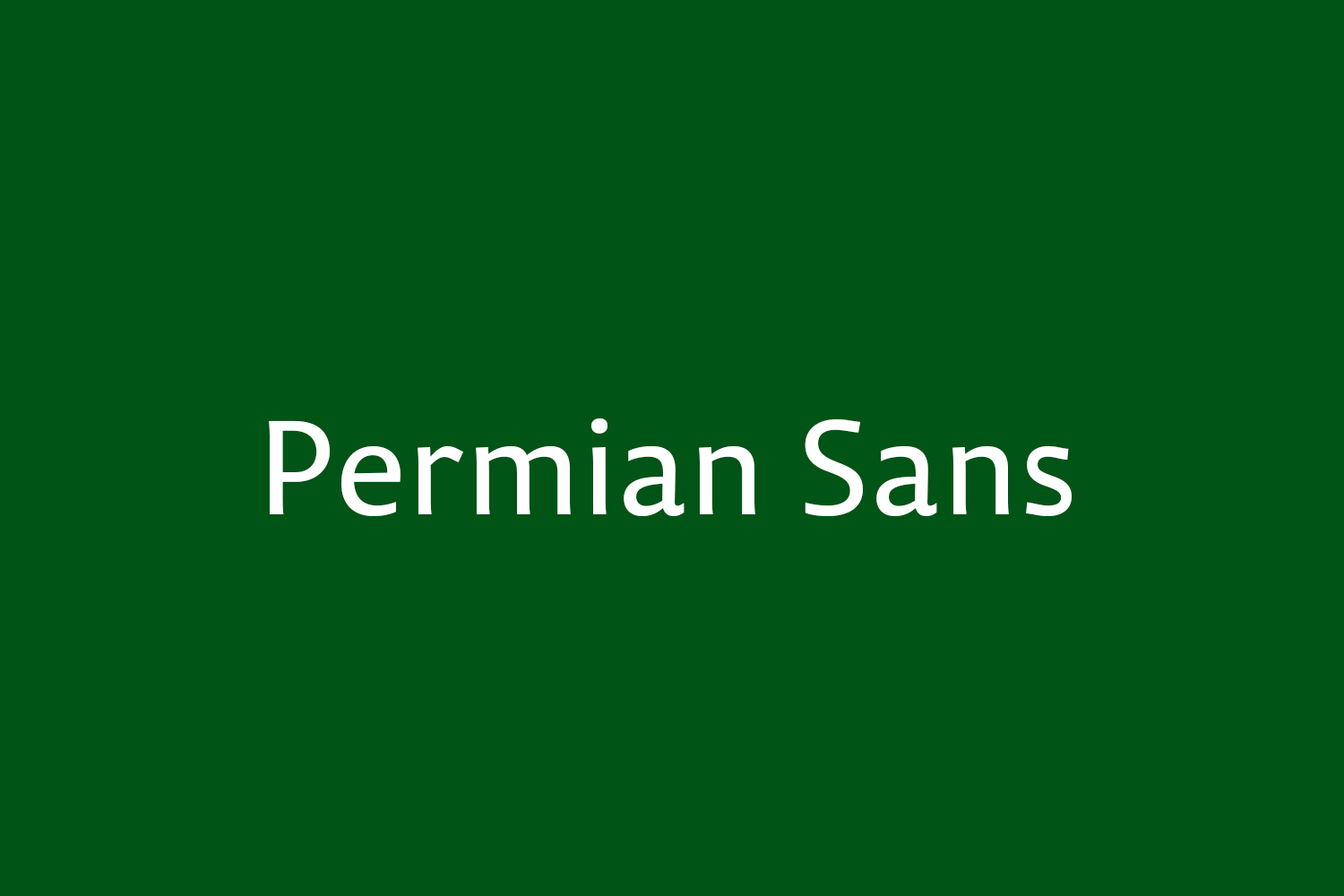Czcionka Permian Sans