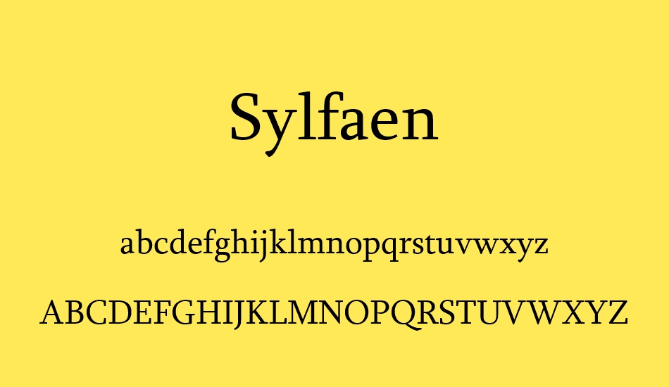 Przykładowa czcionka Sylfaen #1