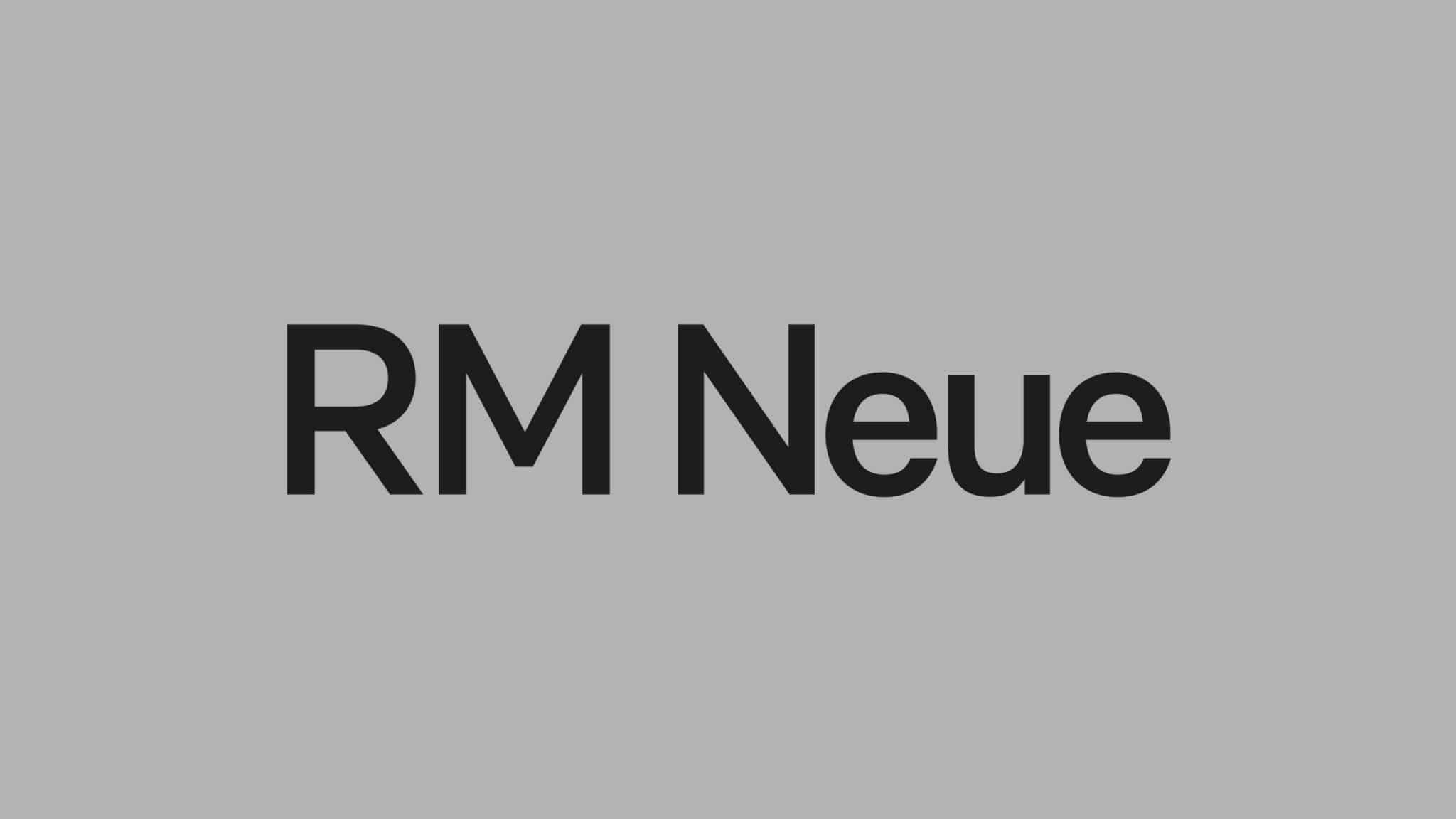 Przykładowa czcionka RM Neue #1